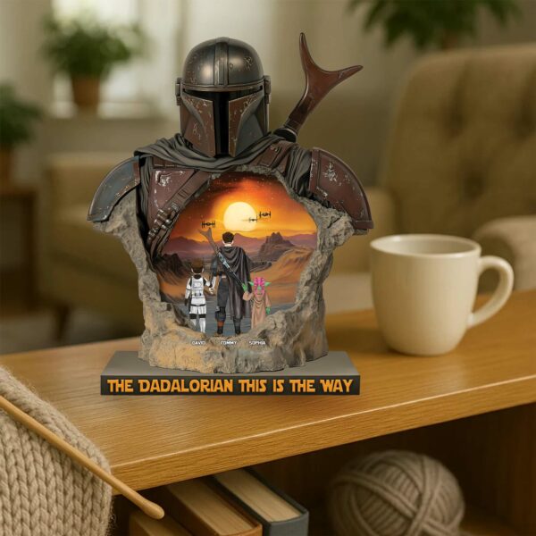 The Dadalorian This Is The Way - Acrylic Plaque Personalized Gifts For Dad - Image 2