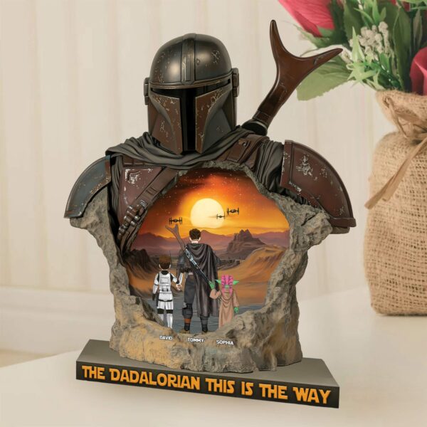 The Dadalorian This Is The Way - Acrylic Plaque Personalized Gifts For Dad - Image 3