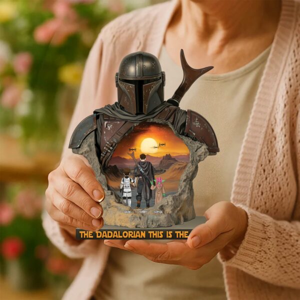 The Dadalorian This Is The Way - Acrylic Plaque Personalized Gifts For Dad - Image 4