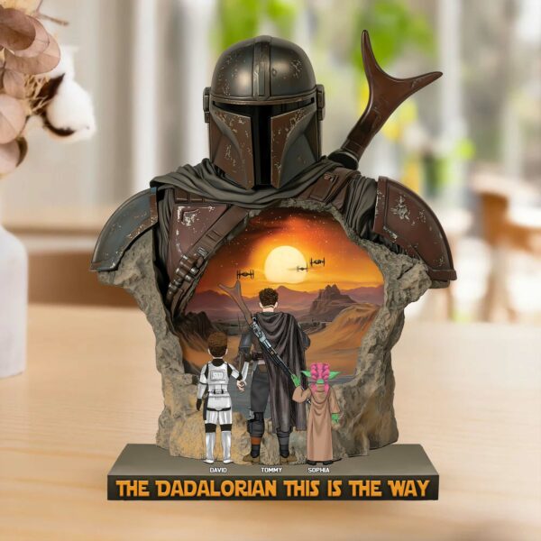 The Dadalorian This Is The Way - Acrylic Plaque Personalized Gifts For Dad Vr2