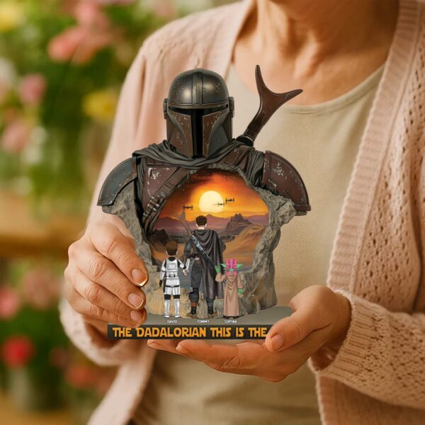 The Dadalorian This Is The Way - Acrylic Plaque Personalized Gifts For Dad Vr2 - Image 4