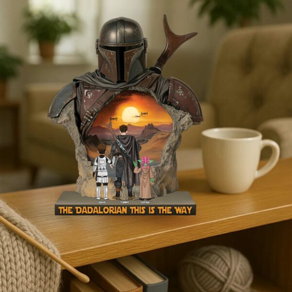 The Dadalorian This Is The Way - Acrylic Plaque Personalized Gifts For Dad Vr2 - Image 3