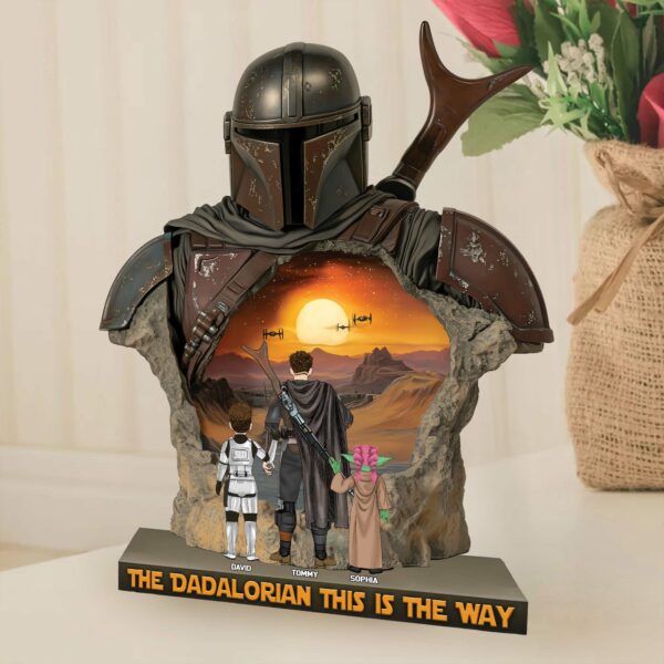 The Dadalorian This Is The Way - Acrylic Plaque Personalized Gifts For Dad Vr2 - Image 2