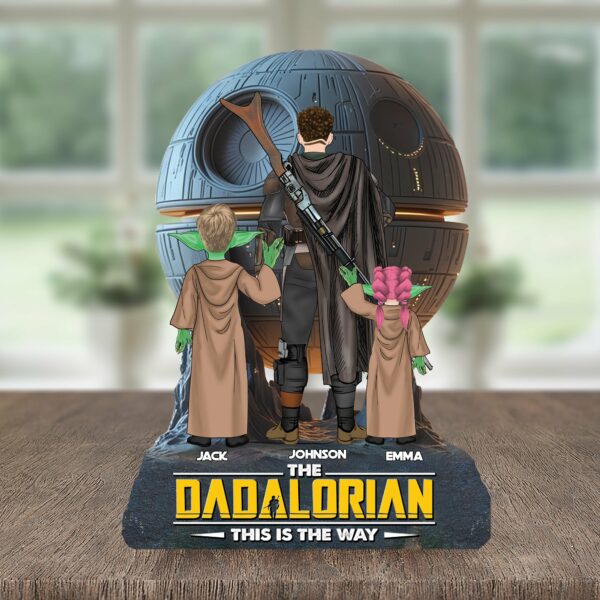 The Dadalorian This Is The Way - Personalized Acrylic Block Plaque, Father's Day Gift for Dad - Image 2