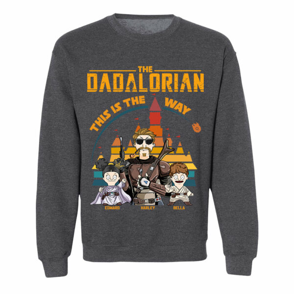 The Dadalorian This Is The Way - Personalized Shirt For Dad - Custom Nickname With Kids Gift New - Image 9