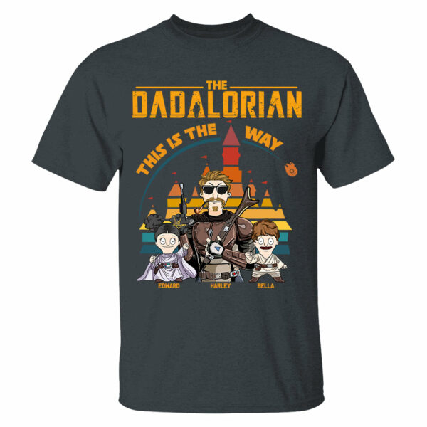 The Dadalorian This Is The Way - Personalized Shirt For Dad - Custom Nickname With Kids Gift New - Image 3