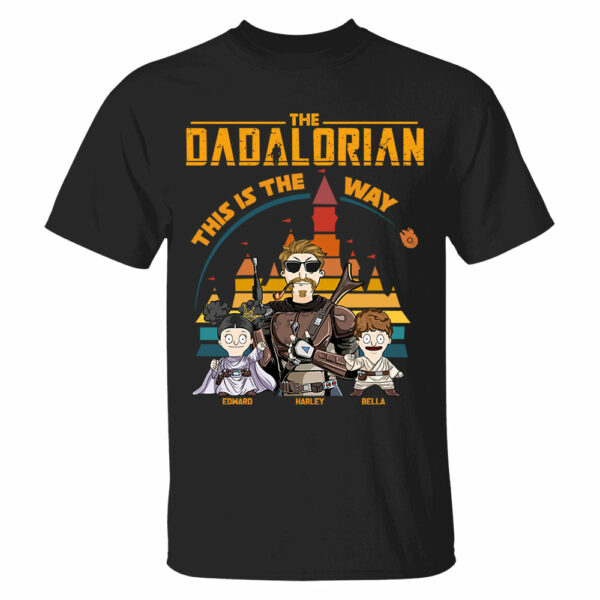 The Dadalorian This Is The Way - Personalized Shirt For Dad - Custom Nickname With Kids Gift New - Image 2