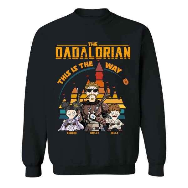 The Dadalorian This Is The Way - Personalized Shirt For Dad - Custom Nickname With Kids Gift New - Image 7