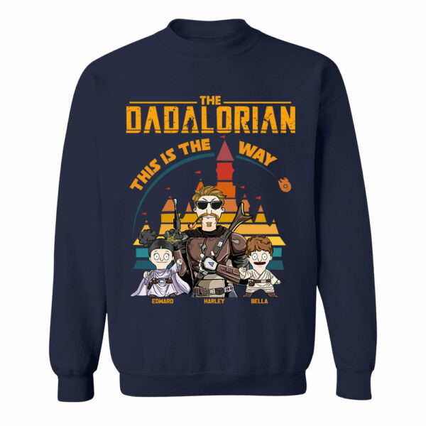 The Dadalorian This Is The Way - Personalized Shirt For Dad - Custom Nickname With Kids Gift New - Image 8