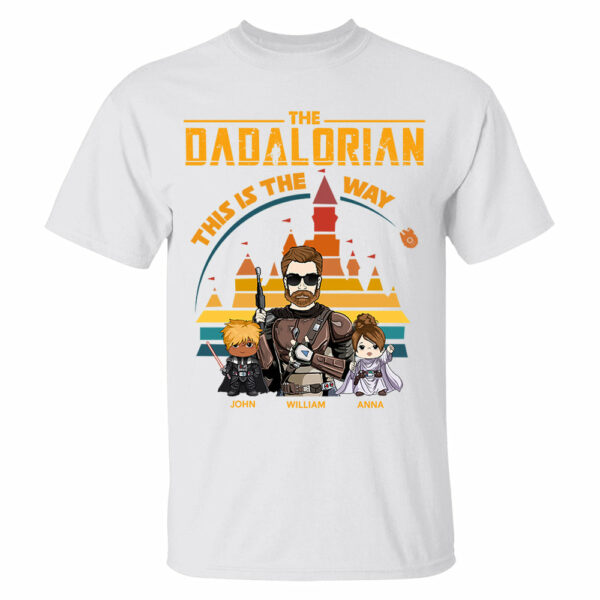The Dadalorian This Is The Way - Personalized Shirt For Dad - Custom Nickname With Kids Gift - Image 2