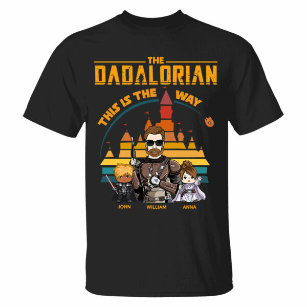 The Dadalorian This Is The Way - Personalized Shirt For Dad - Custom Nickname With Kids Gift - Image 3