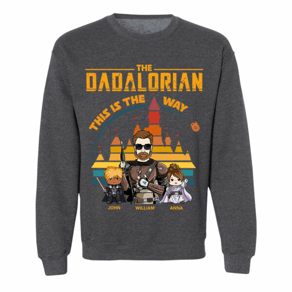 The Dadalorian This Is The Way - Personalized Shirt For Dad - Custom Nickname With Kids Gift - Image 12