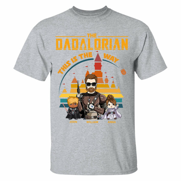 The Dadalorian This Is The Way - Personalized Shirt For Dad - Custom Nickname With Kids Gift - Image 5