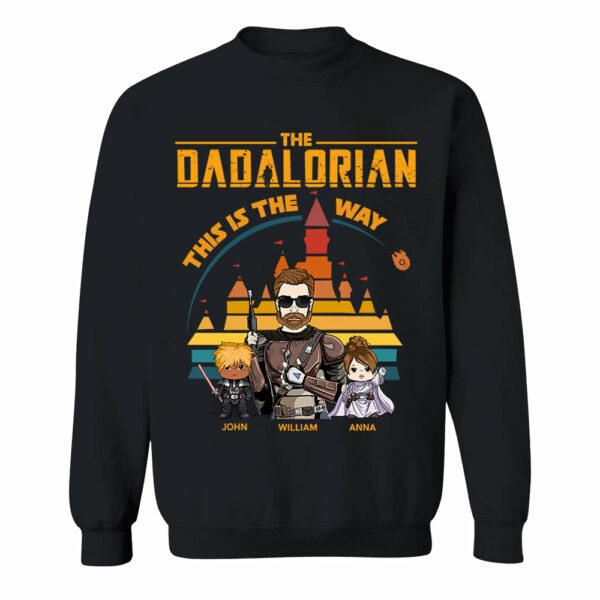 The Dadalorian This Is The Way - Personalized Shirt For Dad - Custom Nickname With Kids Gift - Image 4