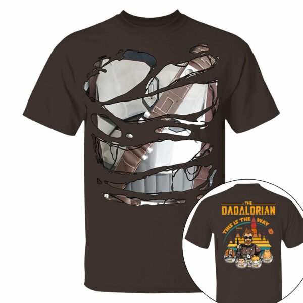 The Dadalorian This Is The Way - Personalized Shirt For Dad Custom Nickname With Kids Gift - Image 12