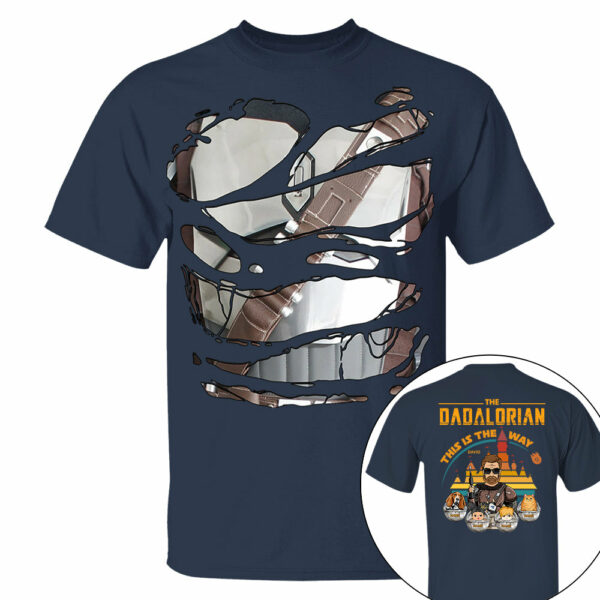 The Dadalorian This Is The Way - Personalized Shirt For Dad Custom Nickname With Kids Gift - Image 7