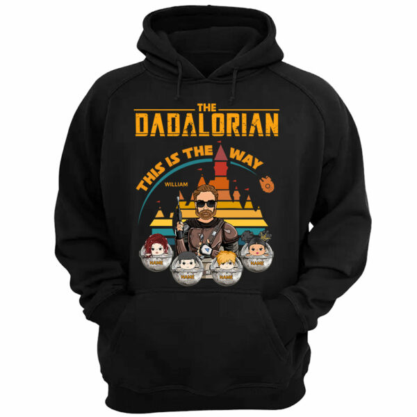 The Dadalorian This Is The Way - Personalized Shirt For Dad Custom Nickname With Kids Gift - Image 4