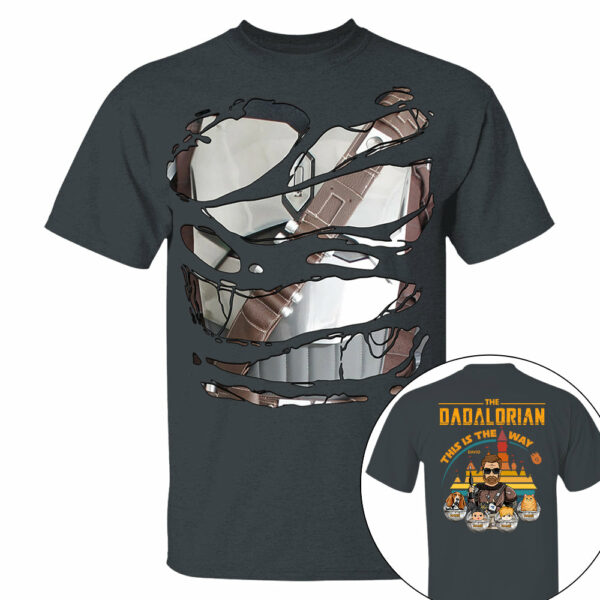 The Dadalorian This Is The Way - Personalized Shirt For Dad Custom Nickname With Kids Gift - Image 6