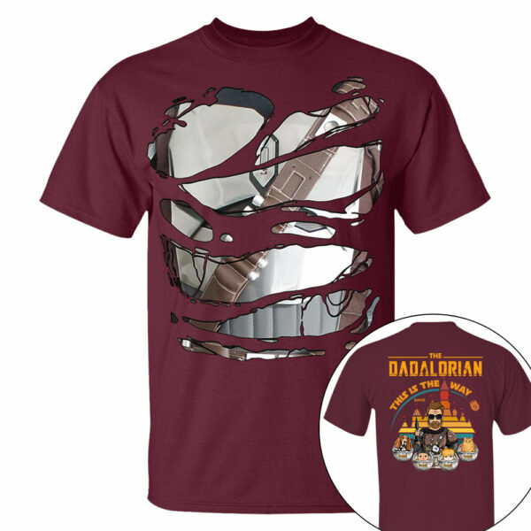 The Dadalorian This Is The Way - Personalized Shirt For Dad Custom Nickname With Kids Gift - Image 8