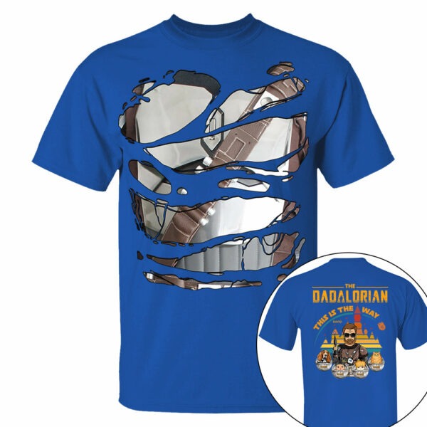 The Dadalorian This Is The Way - Personalized Shirt For Dad Custom Nickname With Kids Gift - Image 9
