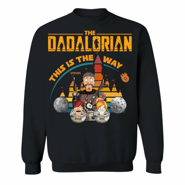 The Dadalorian This Is The Way - Personalized Shirt For Dad Custom Nickname With Kids - Image 7