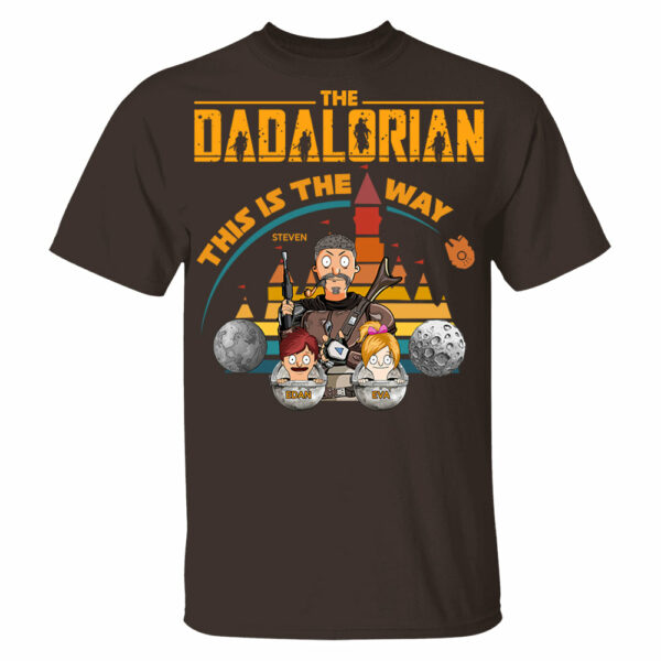 The Dadalorian This Is The Way - Personalized Shirt For Dad Custom Nickname With Kids - Image 5