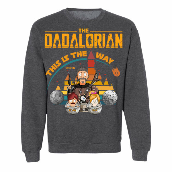 The Dadalorian This Is The Way - Personalized Shirt For Dad Custom Nickname With Kids - Image 9