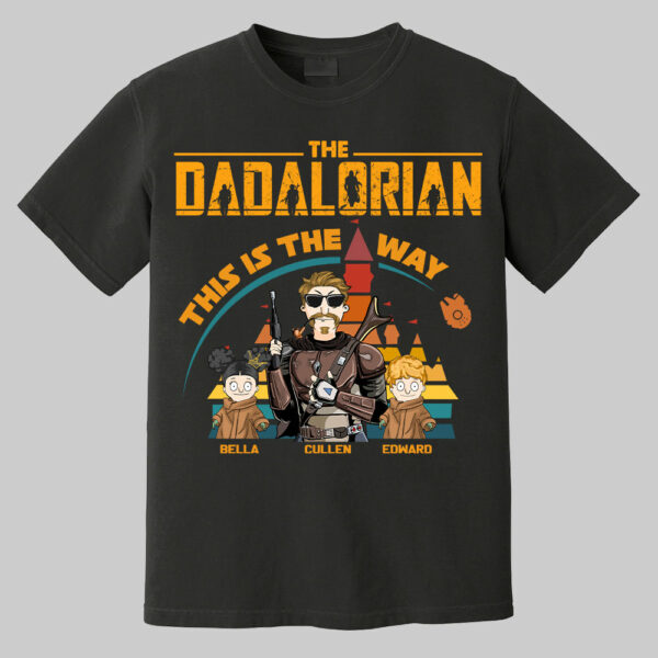 The Dadalorian This Is The Way - Personalized Shirt For Dad Mom - Image 6