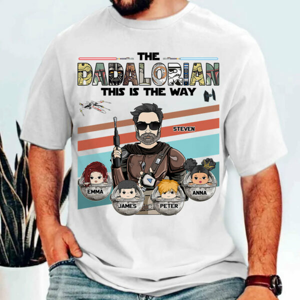 The Dadalorian This Is The Way - Personalized Shirt For Dad Vr2 Do98