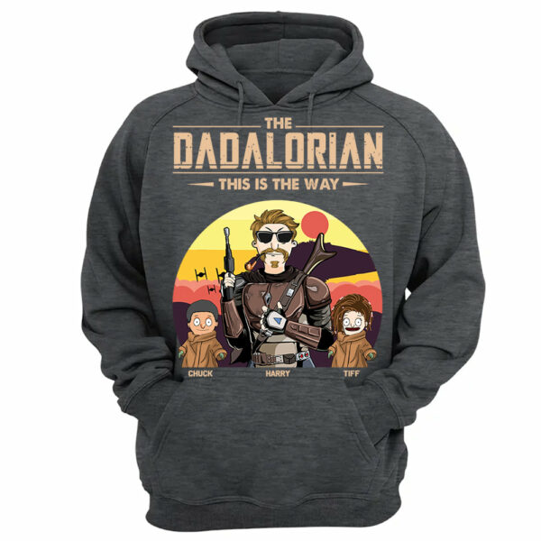 The Dadalorian This Is The Way - Personalized Shirt Tatooine Background With Kids - Image 10