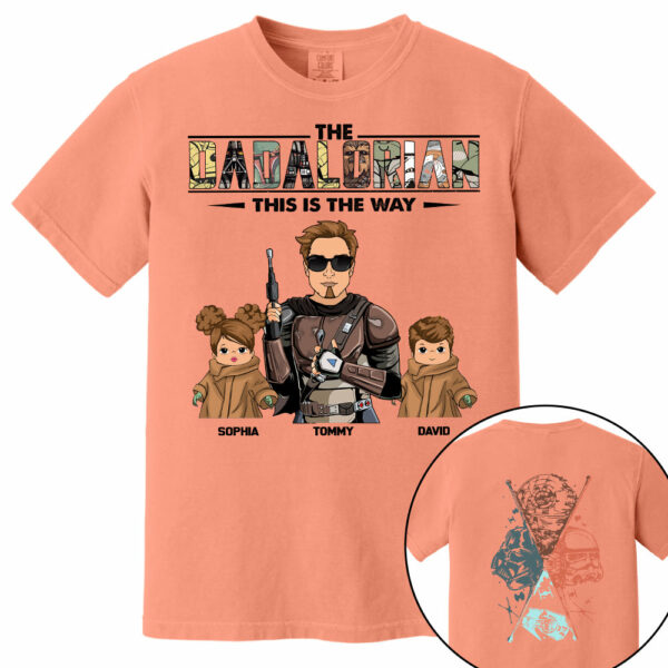 The Dadalorian This Is The Way - Personalized Two Sided T-Shirt Gift For Dad - Image 14