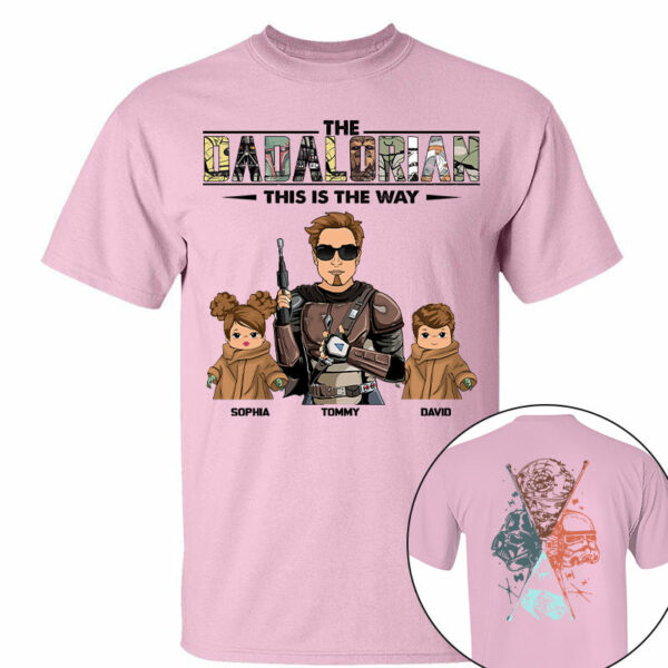 The Dadalorian This Is The Way - Personalized Two Sided T-Shirt Gift For Dad - Image 5