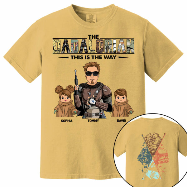 The Dadalorian This Is The Way - Personalized Two Sided T-Shirt Gift For Dad - Image 12