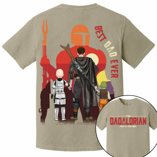 The Dadalorian This Is The Way, Best Dad Ever - Personalized Shirt Gift For Dad HIXX - Image 9