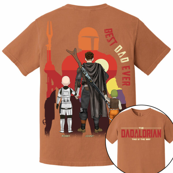 The Dadalorian This Is The Way, Best Dad Ever - Personalized Shirt Gift For Dad HIXX - Image 10