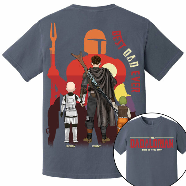 The Dadalorian This Is The Way, Best Dad Ever - Personalized Shirt Gift For Dad HIXX - Image 6