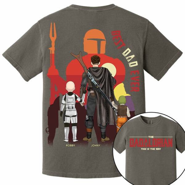 The Dadalorian This Is The Way, Best Dad Ever - Personalized Shirt Gift For Dad HIXX - Image 8