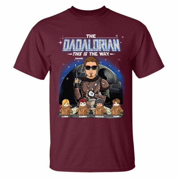 The Dadalorian This Is The Way Custom Shirt For Dad - Father's Day Gift - Image 5