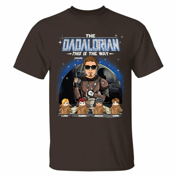 The Dadalorian This Is The Way Custom Shirt For Dad - Father's Day Gift - Image 6