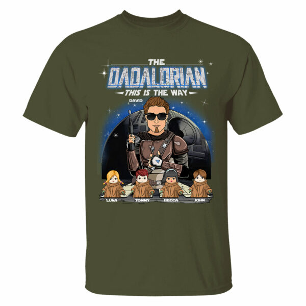 The Dadalorian This Is The Way Custom Shirt For Dad - Father's Day Gift - Image 4