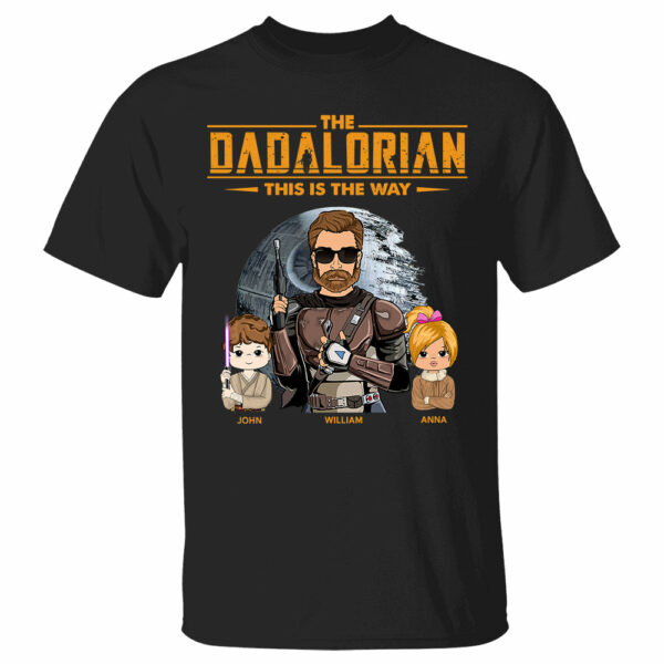 The Dadalorian This Is The Way Custom Shirt for Dad - Personalized Father's Day Gift - Image 2