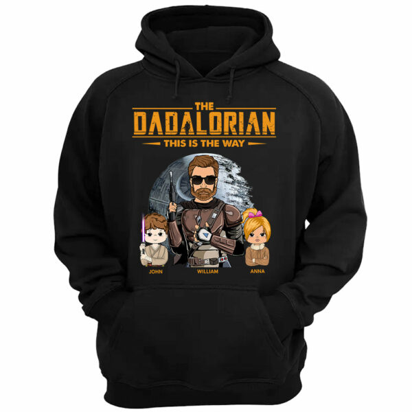 The Dadalorian This Is The Way Custom Shirt for Dad - Personalized Father's Day Gift - Image 4
