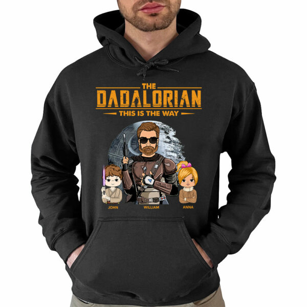 The Dadalorian This Is The Way Custom Shirt for Dad - Personalized Father's Day Gift - Image 5
