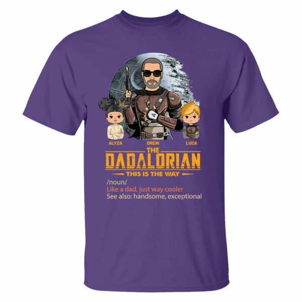 The Dadalorian This Is The Way, Custom Shirt for Dad, Personalized Father's Day Gift T1807 - Image 15