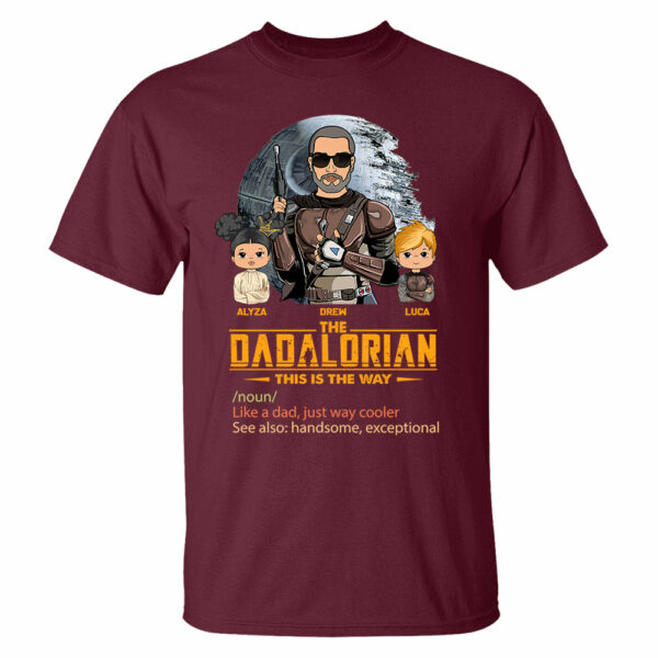 The Dadalorian This Is The Way, Custom Shirt for Dad, Personalized Father's Day Gift T1807 - Image 13