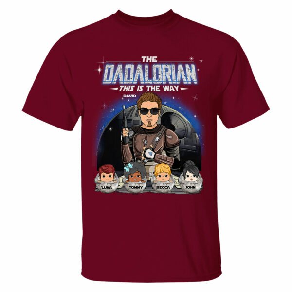 The Dadalorian This Is The Way Custom Shirt For Dad Vr2 - Father's Day Gift - Image 2
