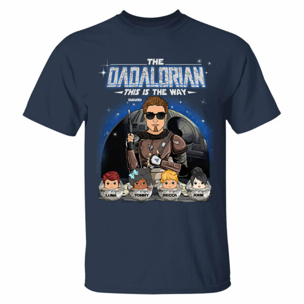 The Dadalorian This Is The Way Custom Shirt For Dad Vr2 - Father's Day Gift - Image 9