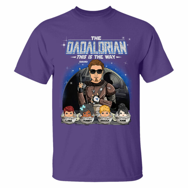 The Dadalorian This Is The Way Custom Shirt For Dad Vr2 - Father's Day Gift - Image 7