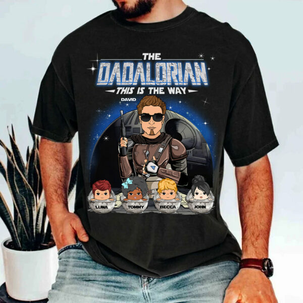 The Dadalorian This Is The Way Custom Shirt For Dad Vr2 - Father's Day Gift