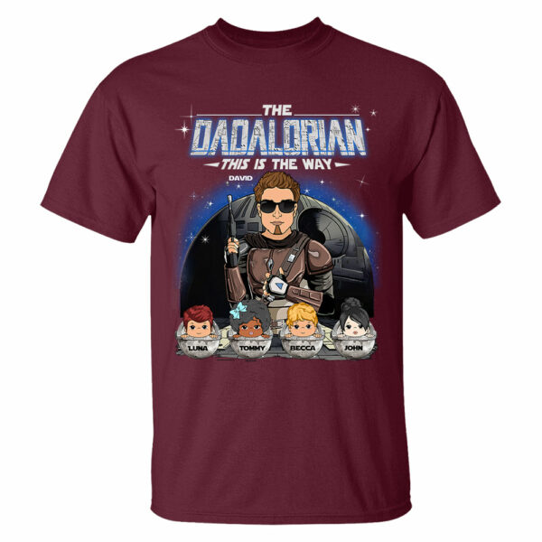 The Dadalorian This Is The Way Custom Shirt For Dad Vr2 - Father's Day Gift - Image 3